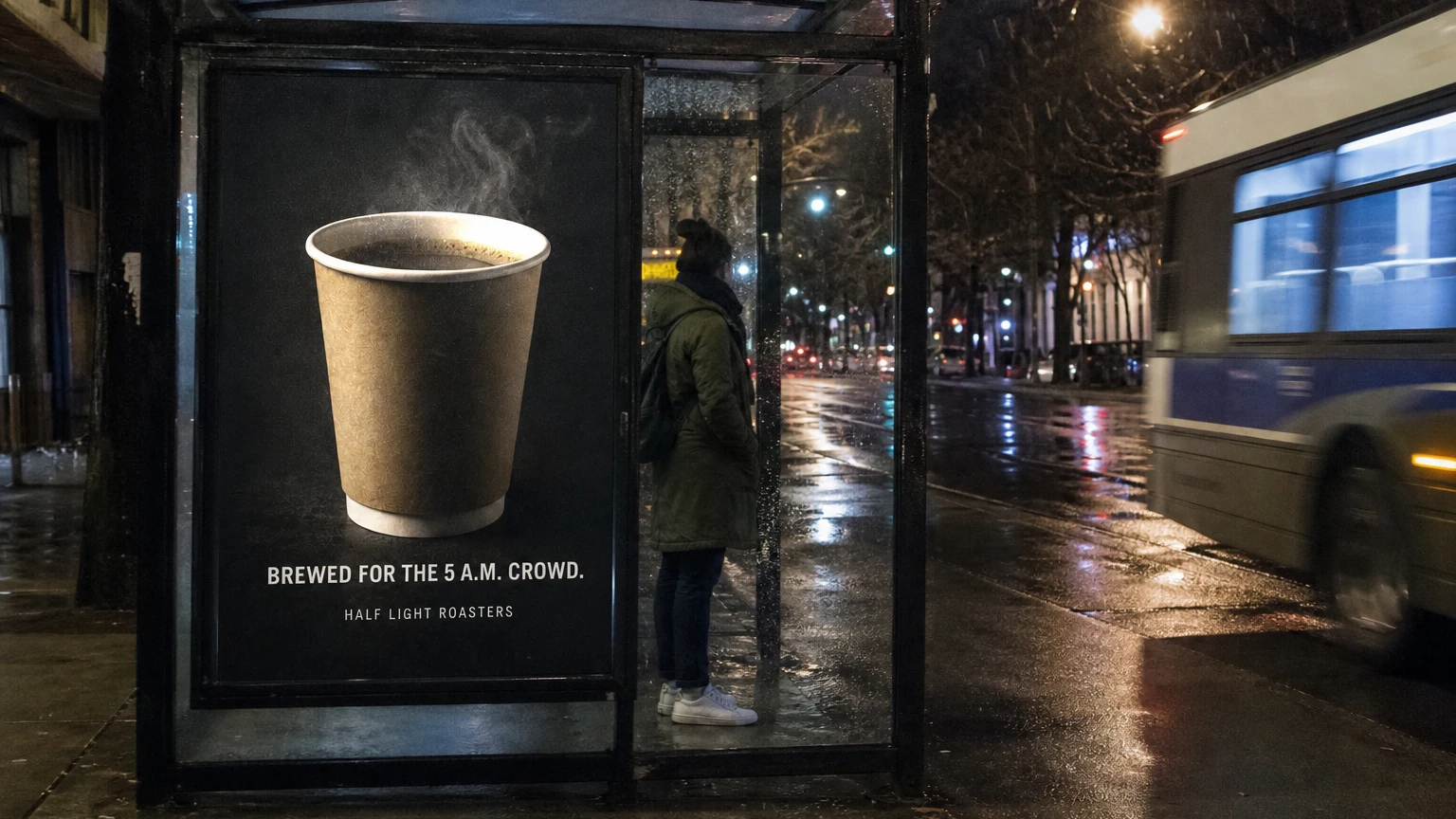 Half Light Roasters, out of home